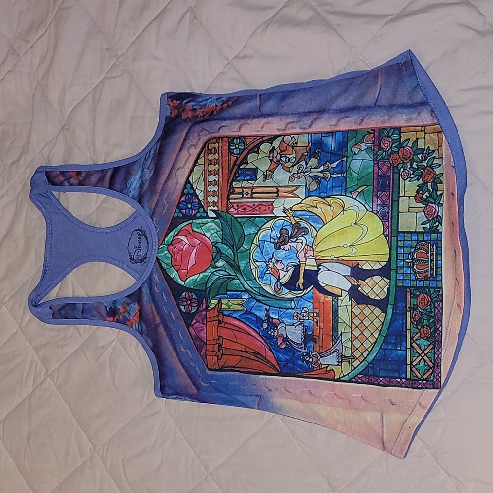Disney Beauty & the Beast racerback tank top